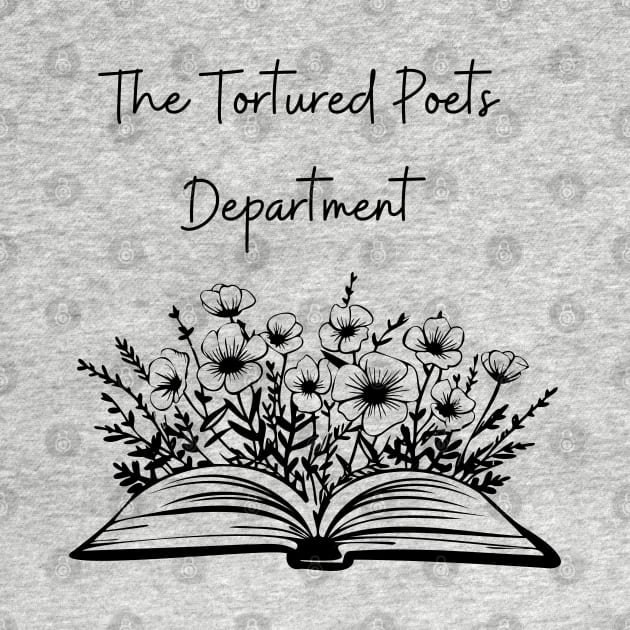 The Tortured Poets Department Open floral book design by kuallidesigns